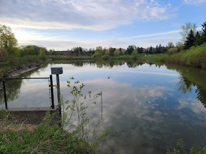 Large pond in Elgin Mills, Richmond Hill, Ontario